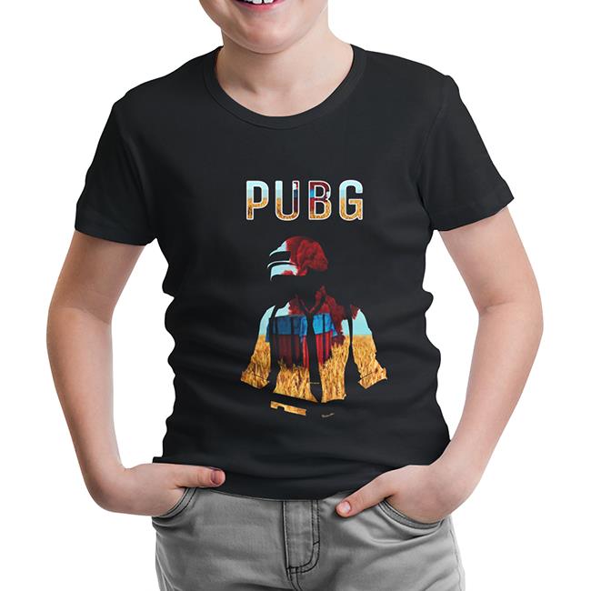 PUBG - Red Storm Siyah Çocuk Tshirt