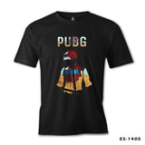 PUBG - Red Storm Black Men's Tshirt