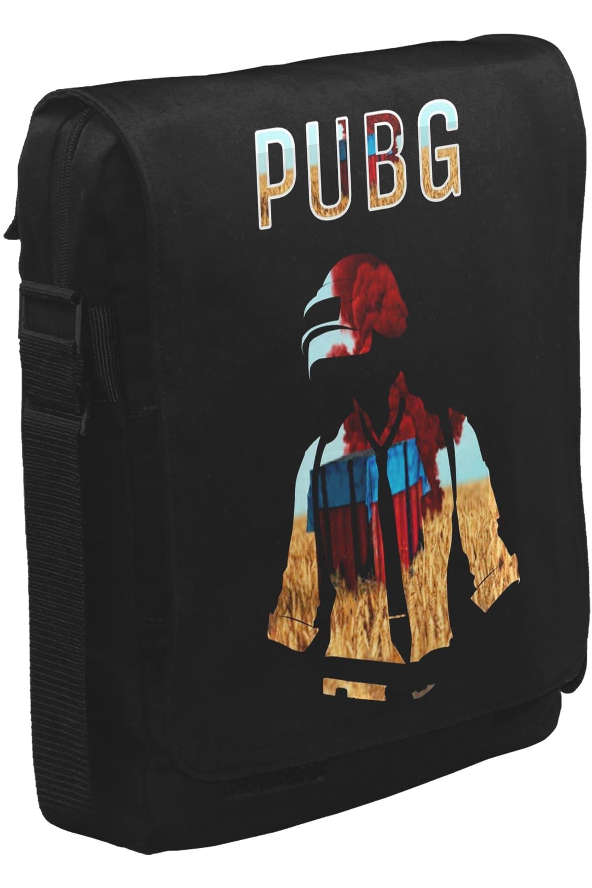PUBG - Red Storm Unisex Siyah Postacı Çanta