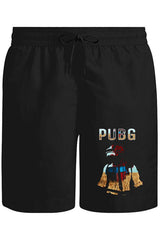 PUBG - Red Storm Unisex Siyah Şort