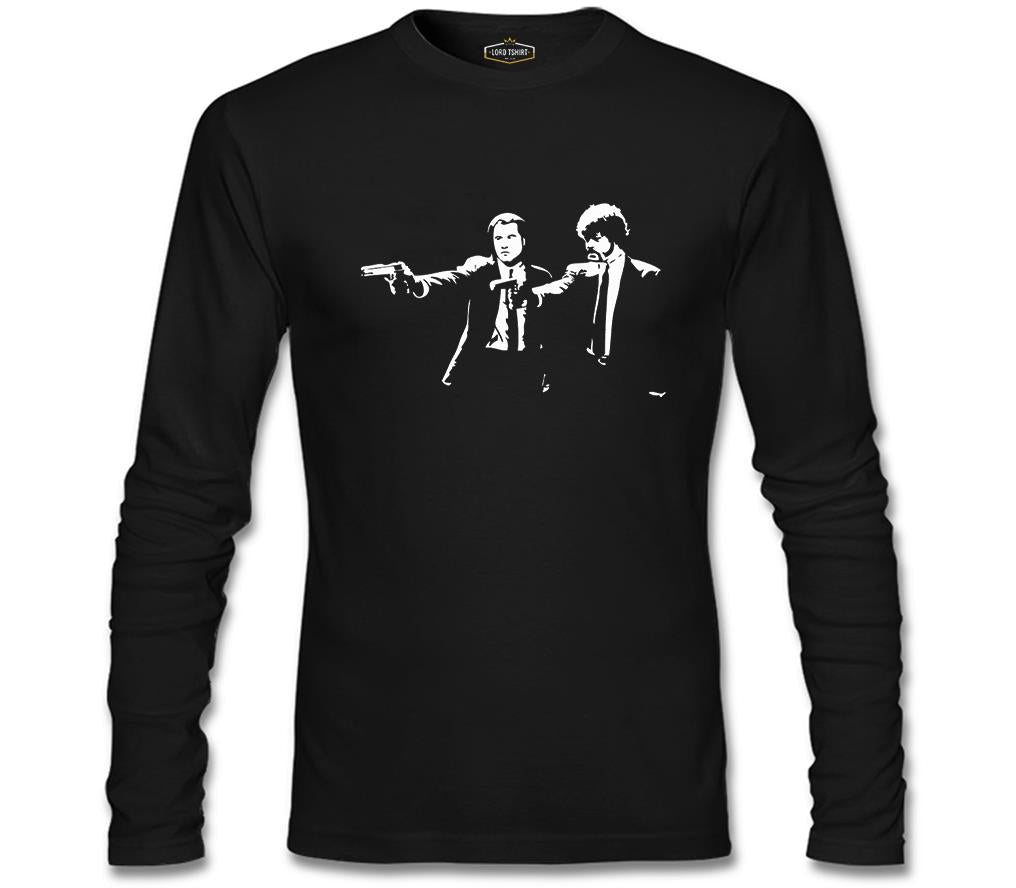 Pulp Fiction - That Scene Siyah Erkek Sweatshirt