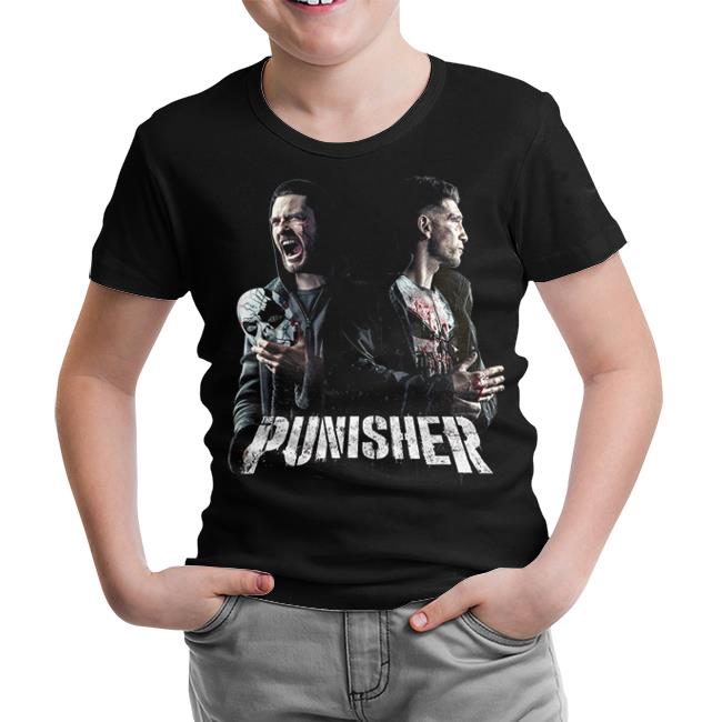 Punisher - Fight Siyah Çocuk Tshirt