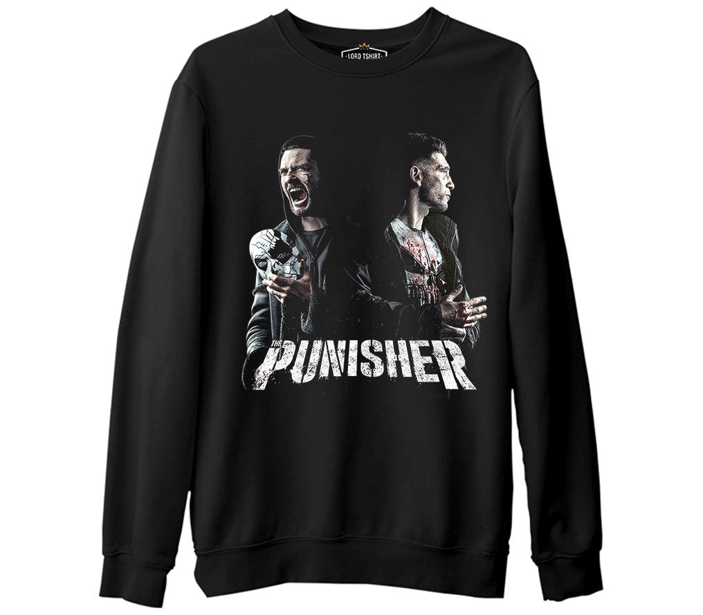 Punisher - Fight Black Men's Thick Sweatshirt