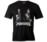 Punisher - Fight Siyah Erkek Tshirt