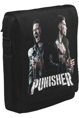 Punisher - Fight Unisex Siyah Postacı Çanta