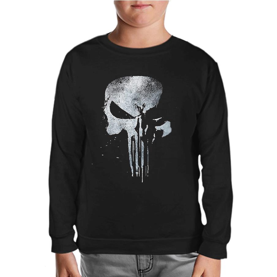 Punisher - Logo 2 Siyah Çocuk Sweatshirt