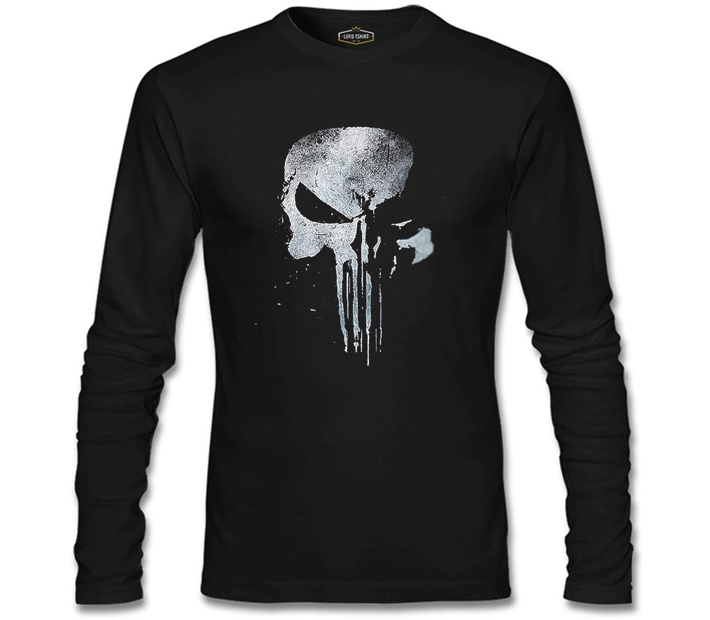 Punisher - Logo 2 Siyah Erkek Sweatshirt