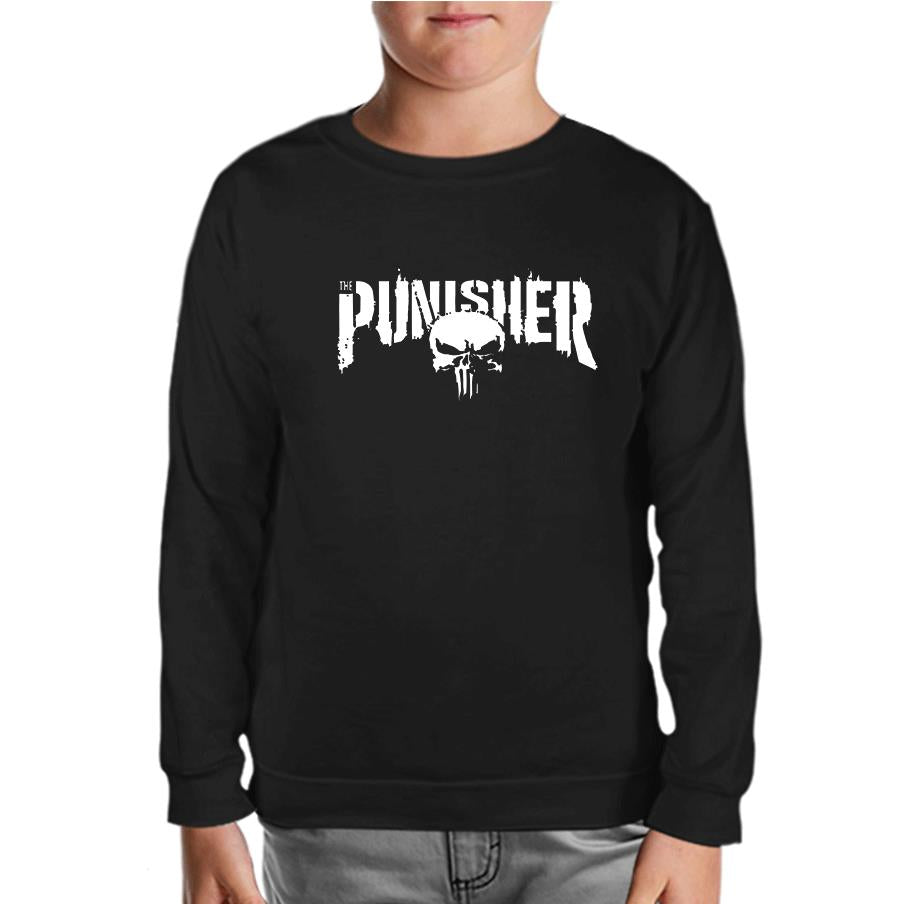 Punisher - Logo Ban Black Kids Sweatshirt