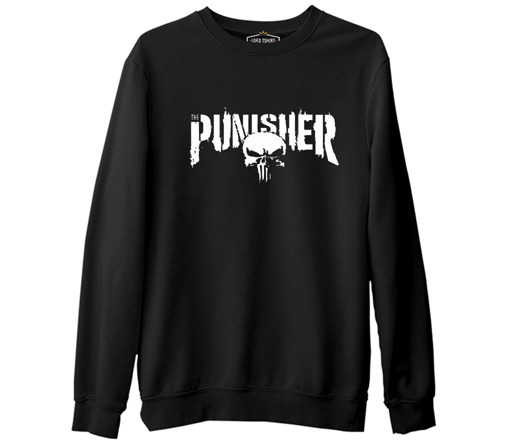 Punisher - Logo Ban Black Men's Thick Sweatshirt