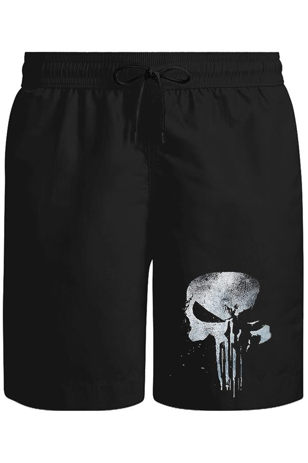 Punisher - Logo II Unisex Siyah Şort