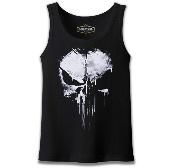 Punisher - Logo Punch Black Men's Undershirt