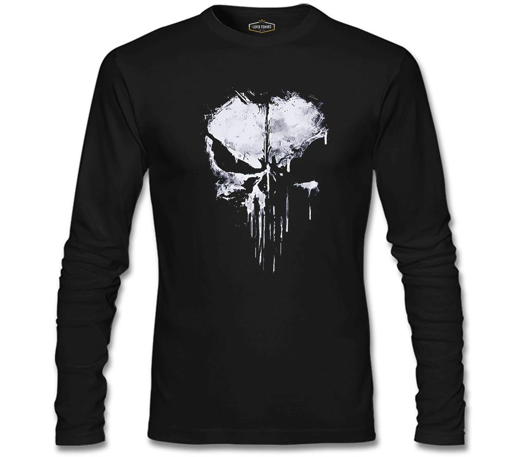 Punisher - Logo Punch Siyah Erkek Sweatshirt