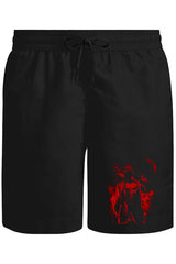 Punisher Red Moon Unisex Siyah Şort