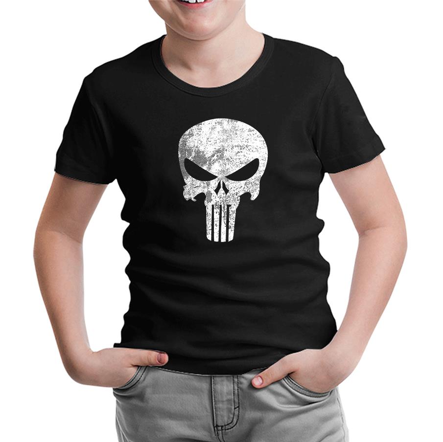 Punisher  Siyah Çocuk Tshirt
