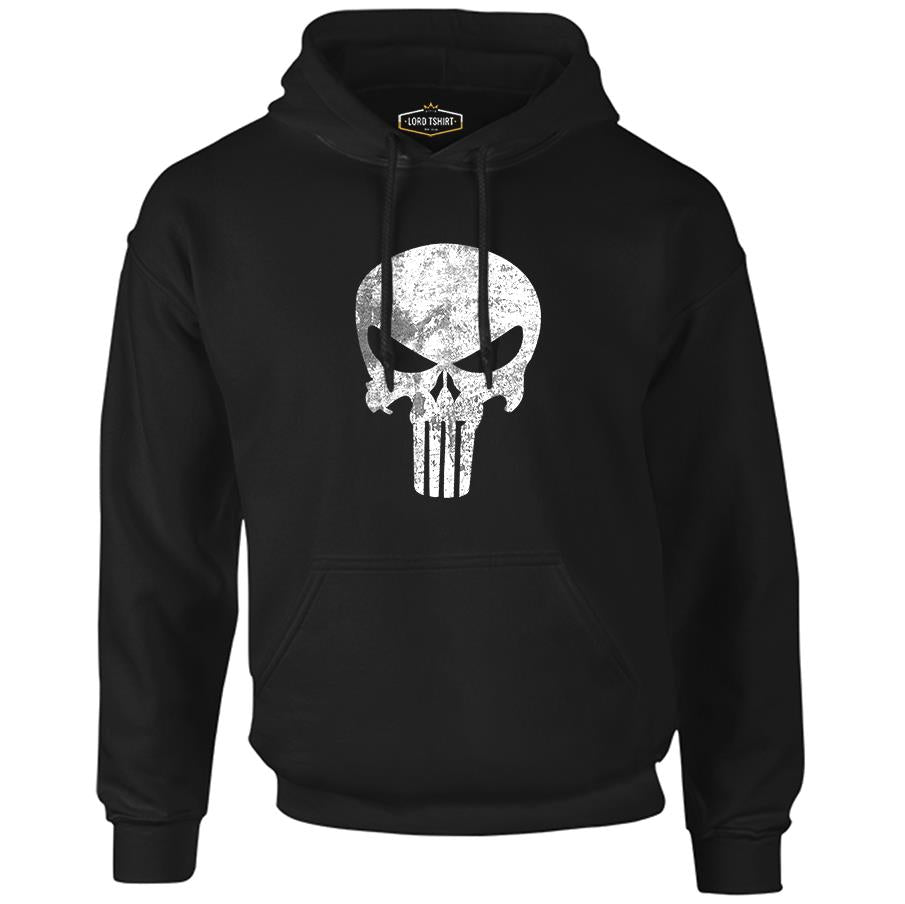 Punisher Black Men's Zipperless Hoodie
