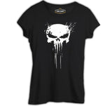 Punisher Skull Invisible Black Women's Tshirt