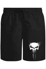 Punisher Skull Invisible Unisex Siyah Şort