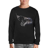 Puppy Black Kids Sweatshirt