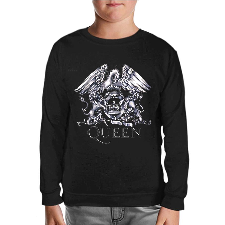 Queen Logo Black Kids Sweatshirt