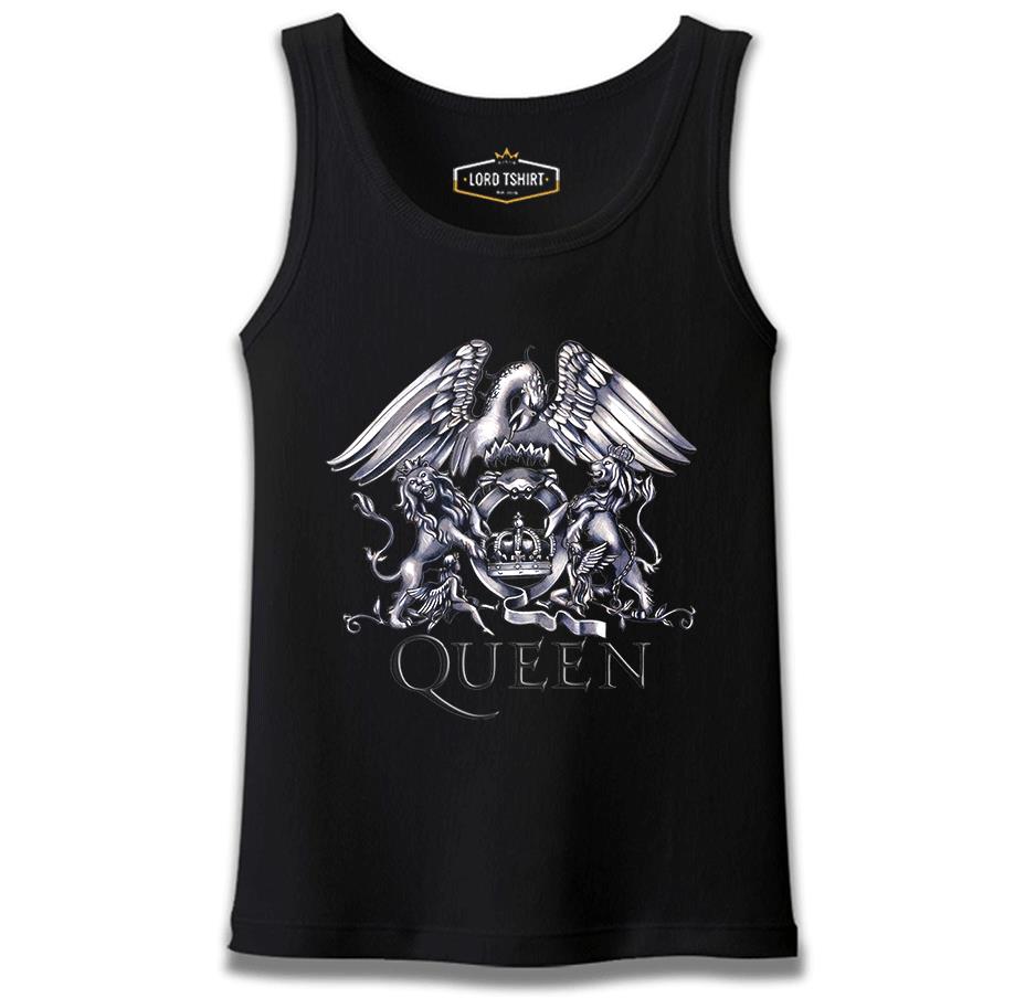 Queen Logo Siyah Erkek Atlet