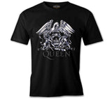 Queen Logo Black Men's Tshirt
