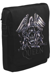 Queen Logo Unisex Siyah Postacı Çanta