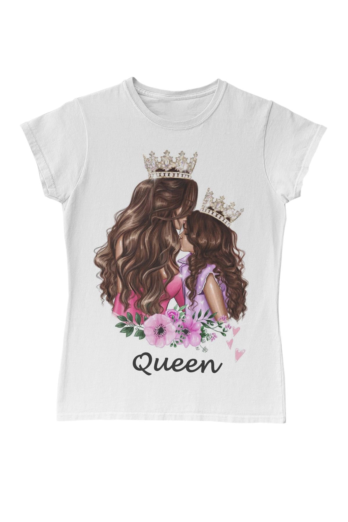 Queen Mom White Women's Tshirt