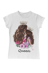 Queen Mom White Women's Tshirt