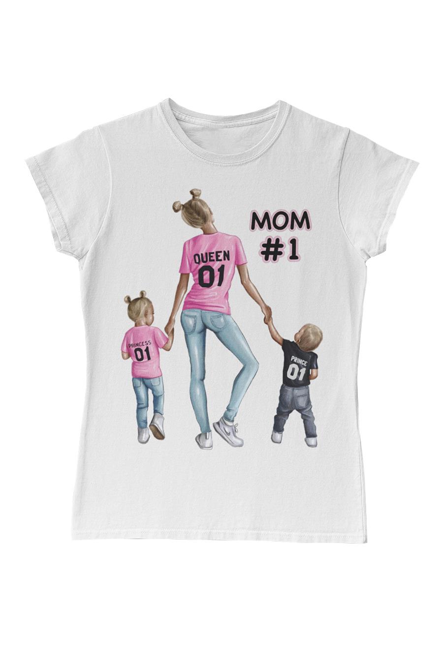 Queen Princess Prince Mother's Day White Women's Tshirt