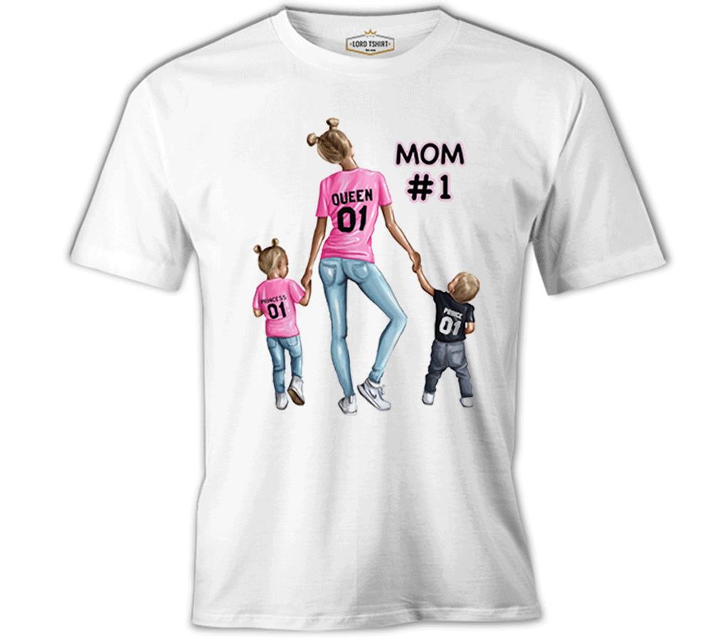 Queen Princess Prince Anneler Günü Beyaz Unisex Tshirt