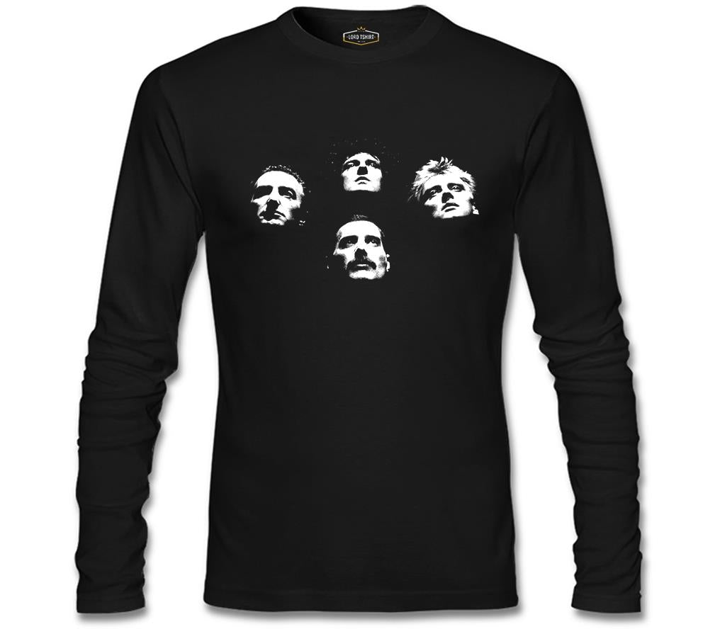 Queen Siyah Erkek Sweatshirt