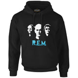 R.E.M Siyah Erkek Fermuarsız Kapşonlu
