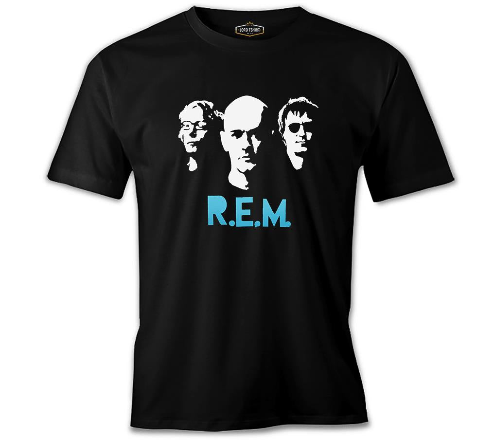 R.E.M Siyah Erkek Tshirt