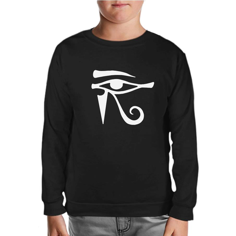 Eye of Ra - R Black Kids Sweatshirt