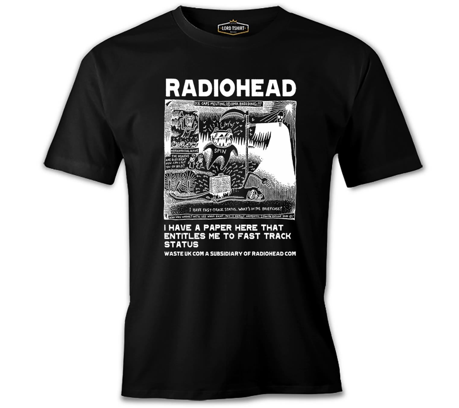 Radiohead - DNA Breeding Siyah Erkek Tshirt
