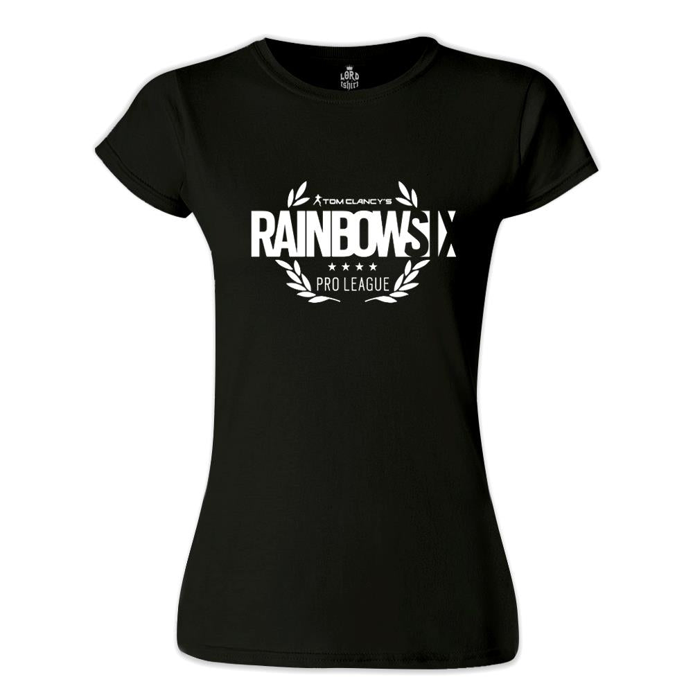Rainbow Six - Pro Siyah Kadın Tshirt
