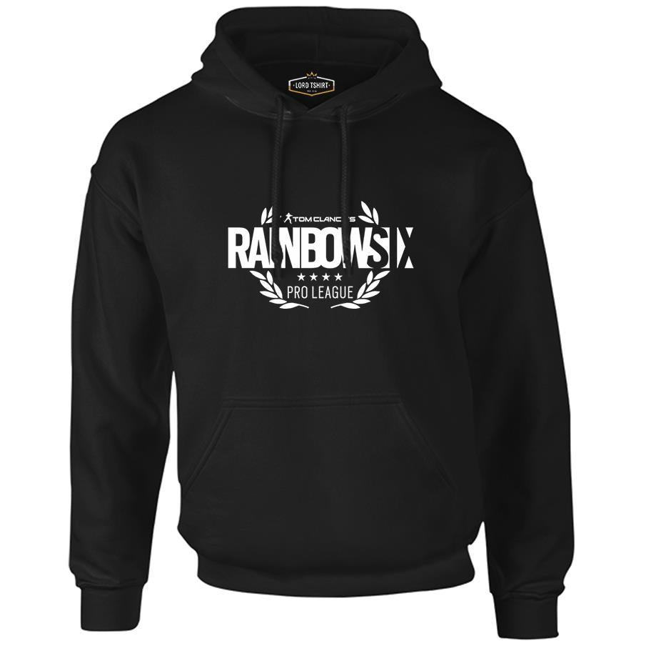 Rainbow Six - Pro Siyah Erkek Fermuarsız Kapşonlu