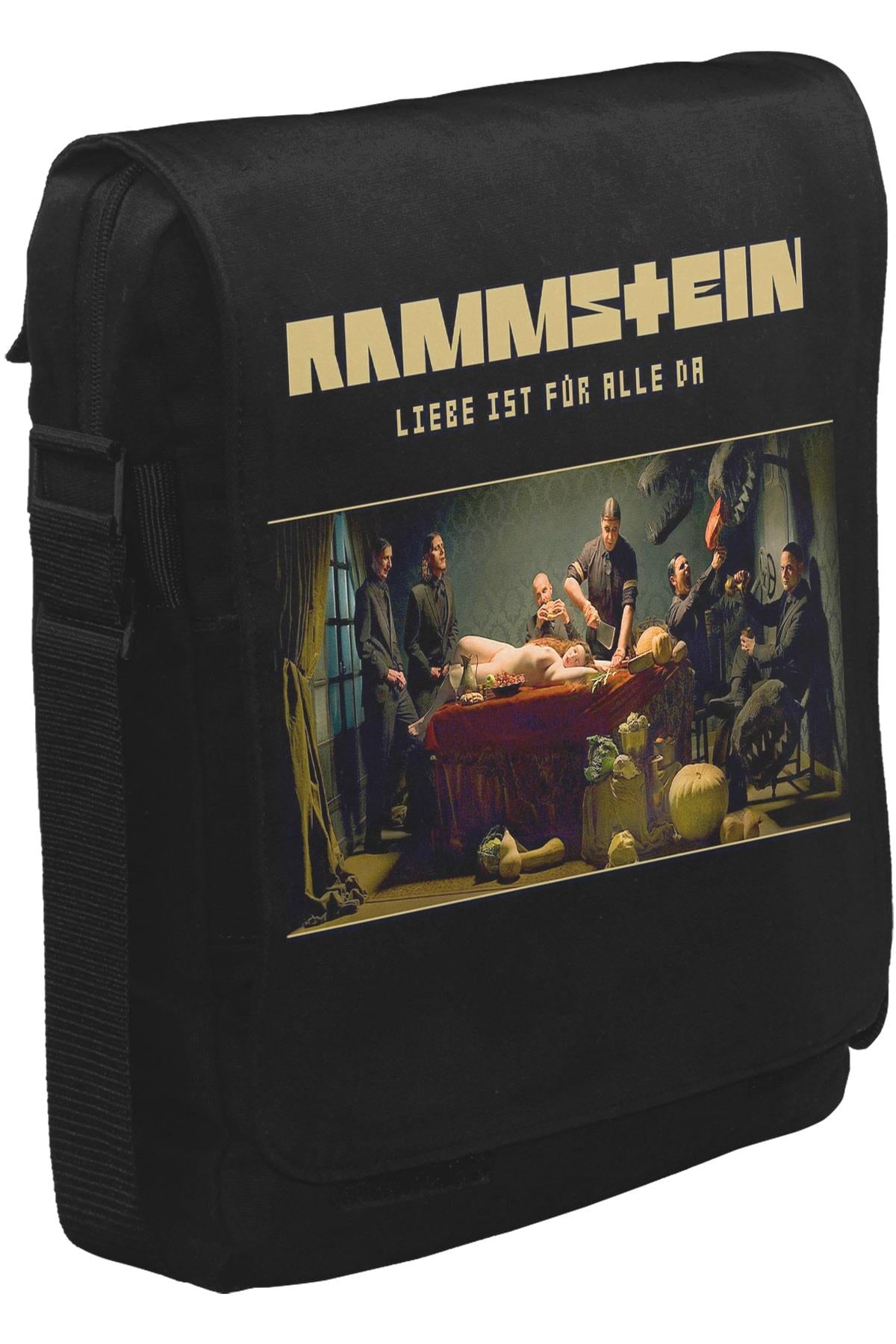 Rammstein - Liebe Ist Für Alle Da Unisex Siyah Postacı Çanta