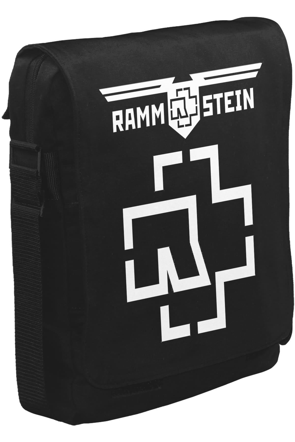 Rammstein - Logo Unisex Siyah Postacı Çanta