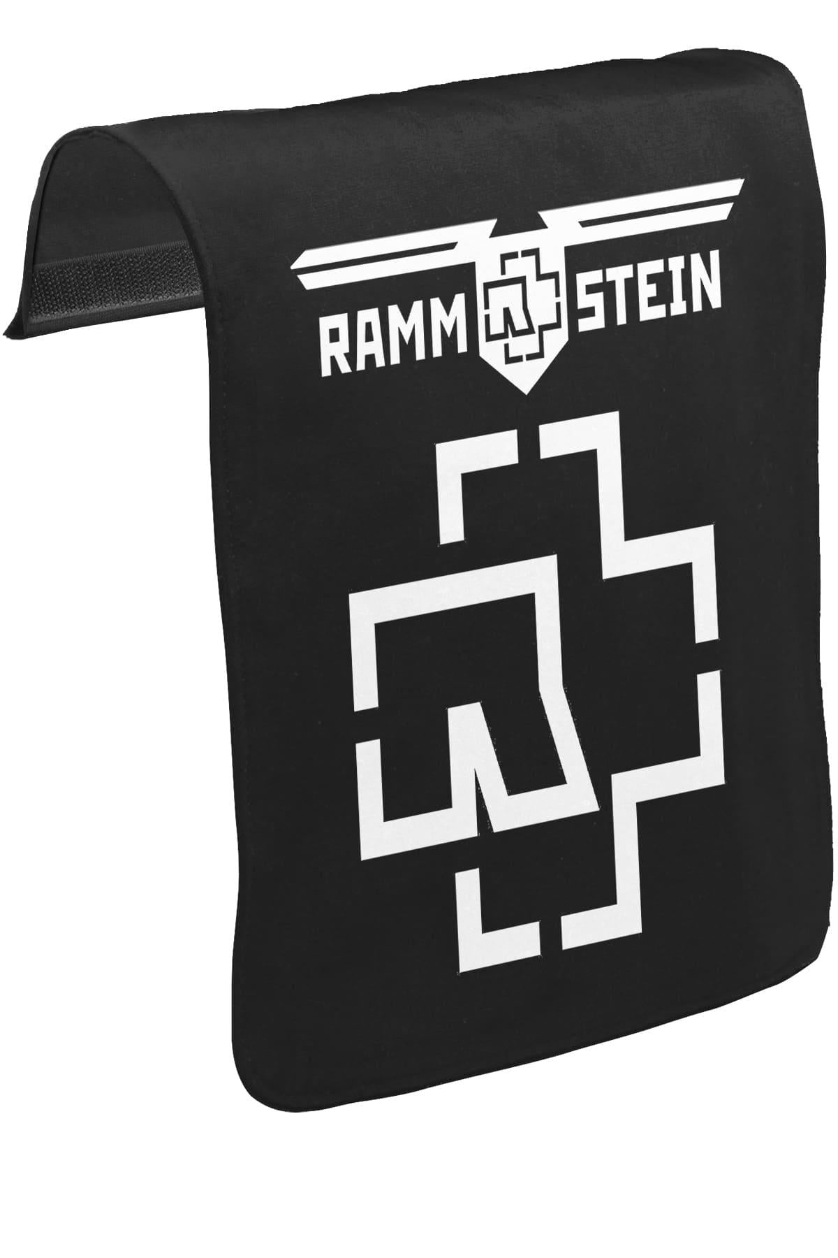 Rammstein - Logo Unisex Siyah Tak-Çıkar Postacı Çanta Kapağı CK-1094