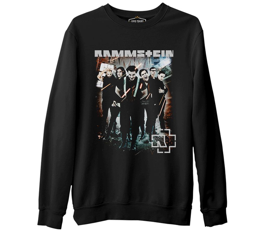 Rammstein - Nicht für Mich   Siyah Erkek Kalın Sweatshirt