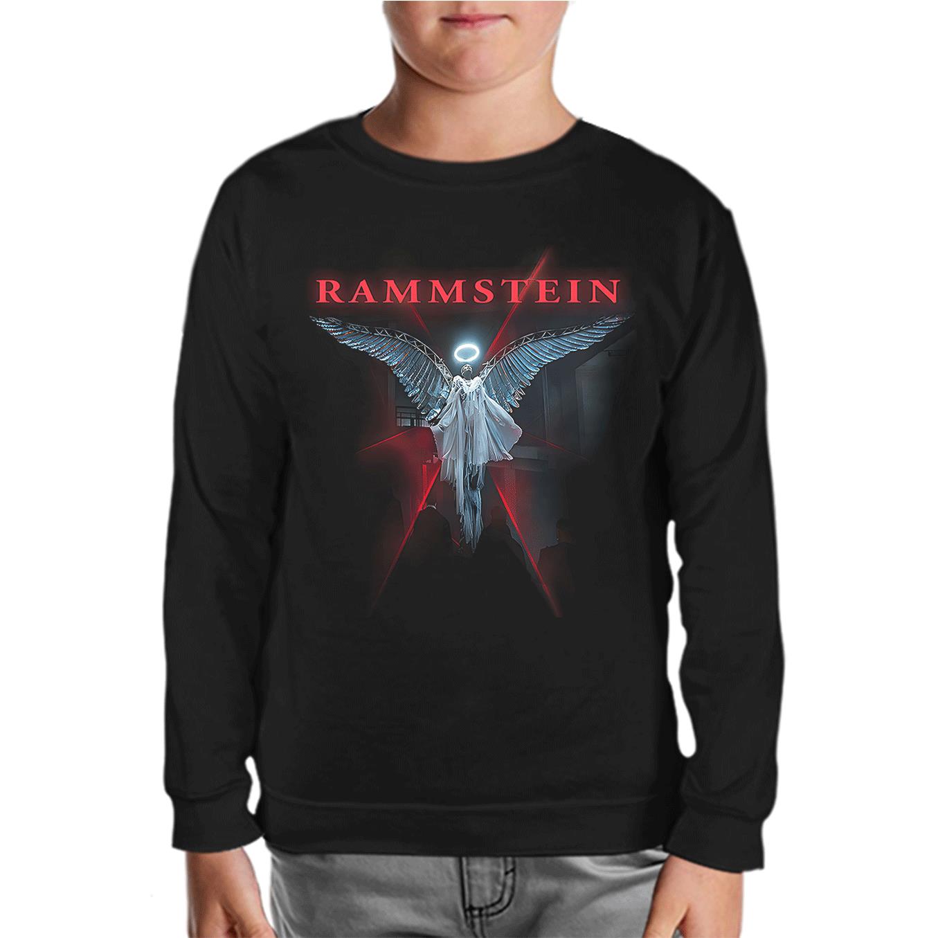 Rammstein - Rising Angel Siyah Çocuk Sweatshirt