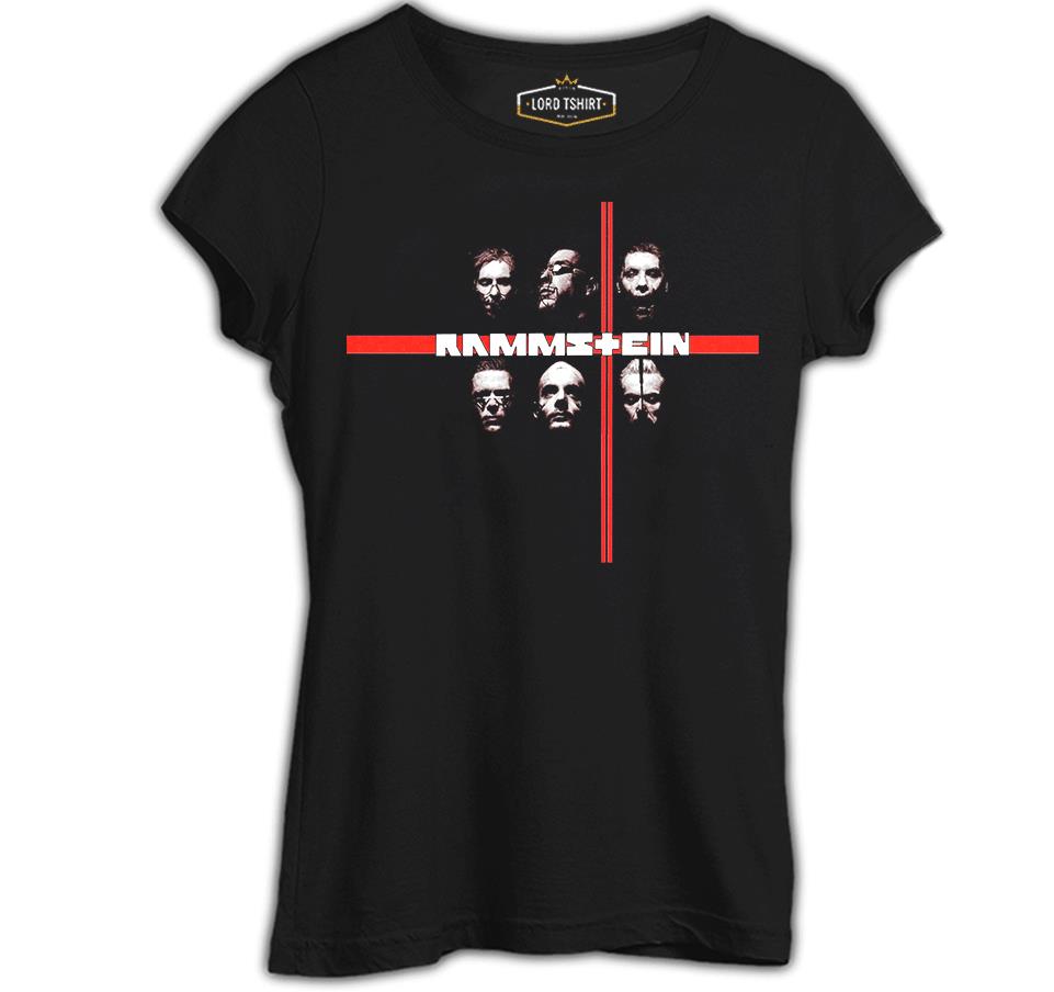 Rammstein Siyah Kadın Tshirt