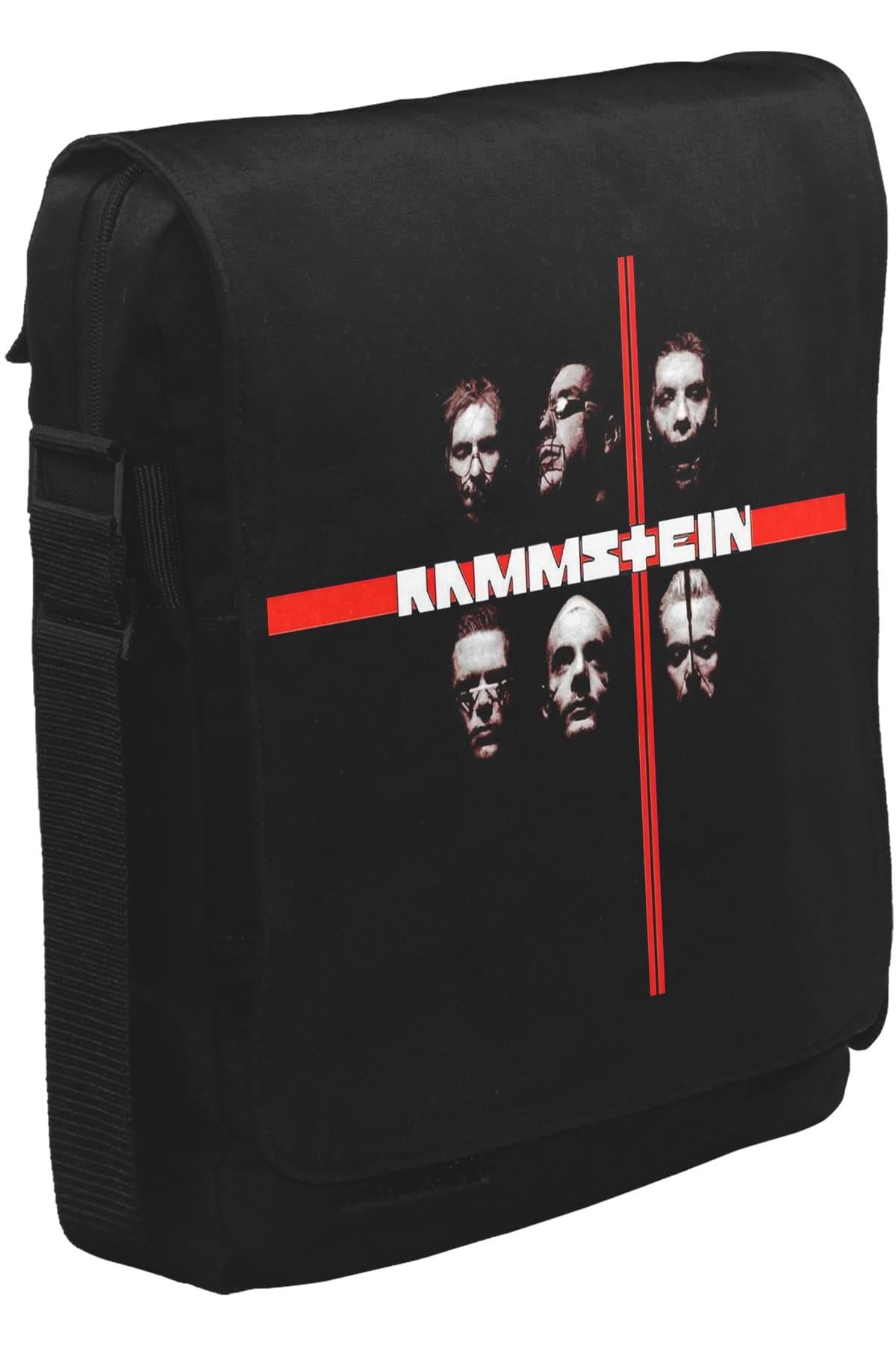 Rammstein Unisex Siyah Postacı Çanta