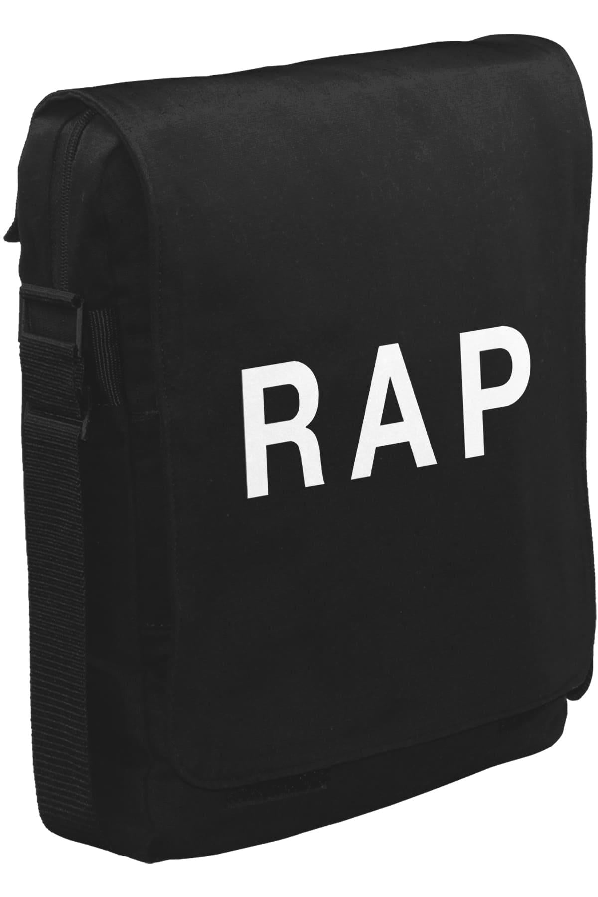 RAP Unisex Siyah Postacı Çanta