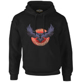 Raven Bird Screaming Black Men's Zipperless Hoodie