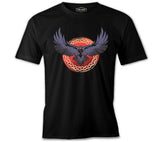 Raven Bird Screaming Black Men's Tshirt