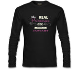 Real Princesses are born in January Black Men's Sweatshirt