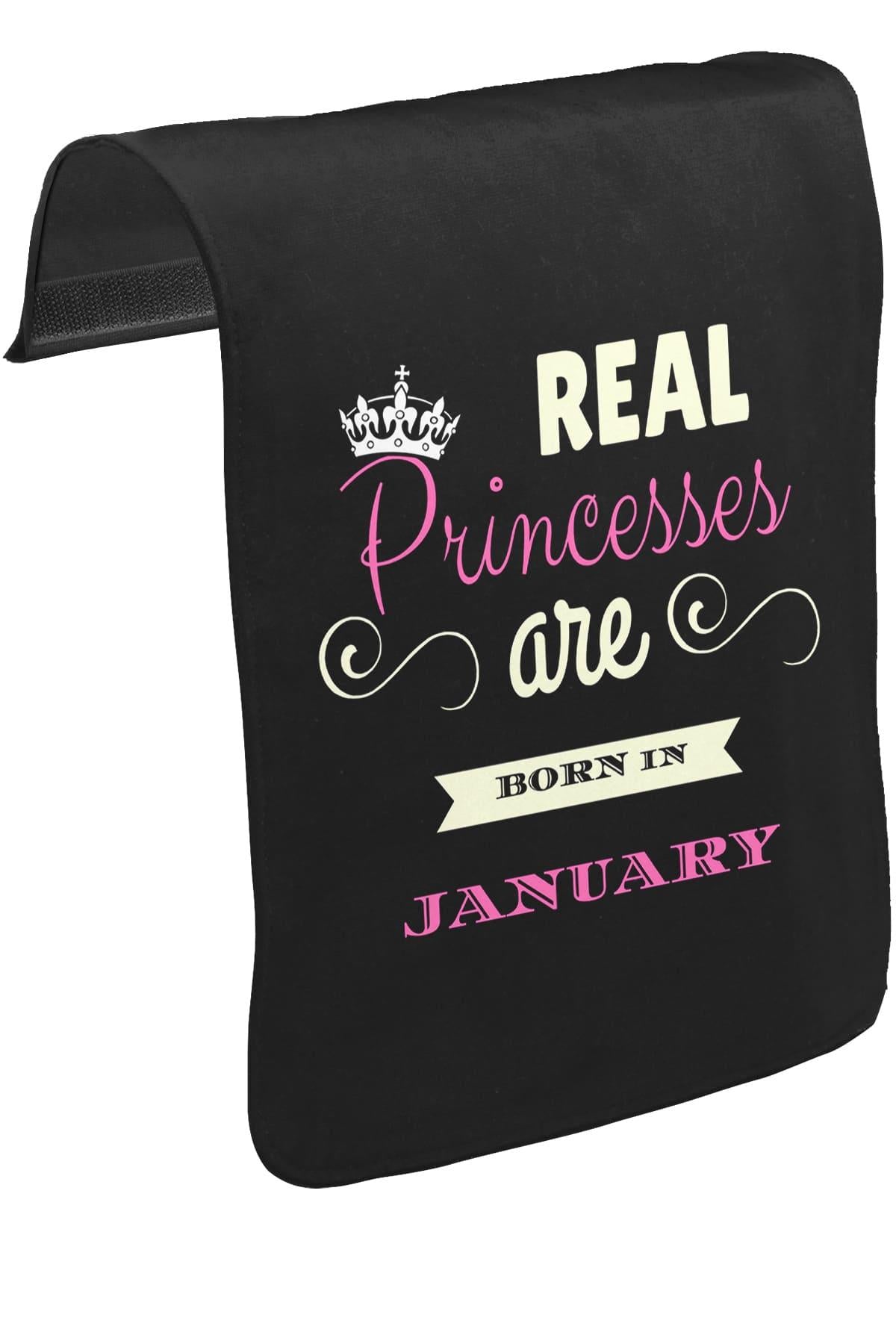 Real Princesses are born in January Unisex Black Snap-On Messenger Bag Cover CK-1037 