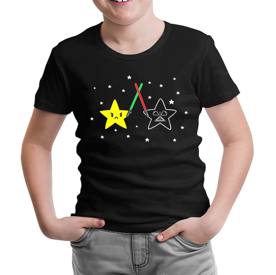 Real Star Wars Siyah Çocuk Tshirt